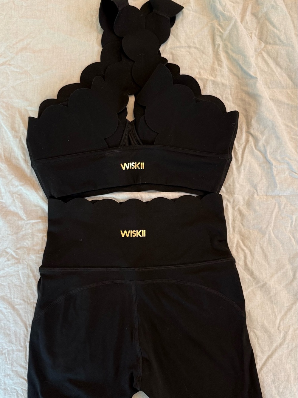 WISKII HIGH-WAIST BIKER short and CRISSCROSS BRA (set) - Picture 4 of 4